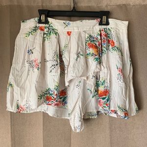 NEW Free People Floral Skort Skirt / Shorf